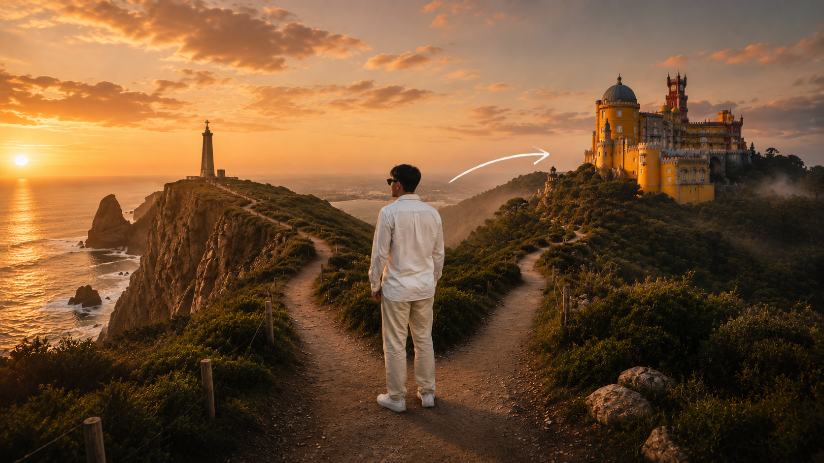 A Sintra ho visto una fiaba, a Cabo da Roca ho capito quanto può essere immenso il mondo